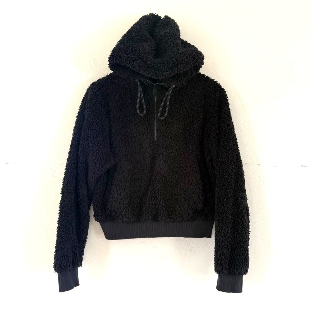 Lululemon Oh So Sherpa Half Zip Black Women’s Size 6 Pullover Sweater Jacket